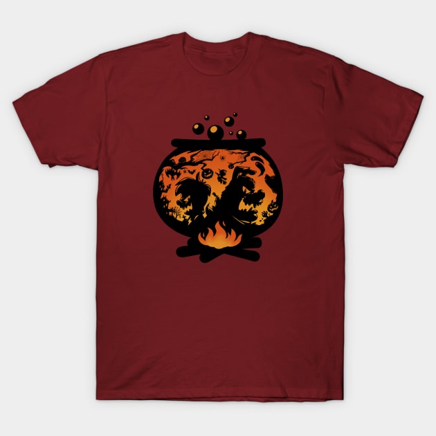 AJ & Magnus Halloween '17 Cauldron Variation T-Shirt by AJ & Magnus